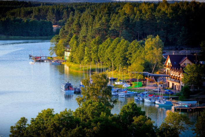 Jezioro Wdzydze - kaszubski port