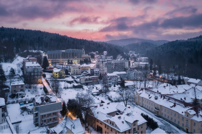 Krynica-Zdrój zimą