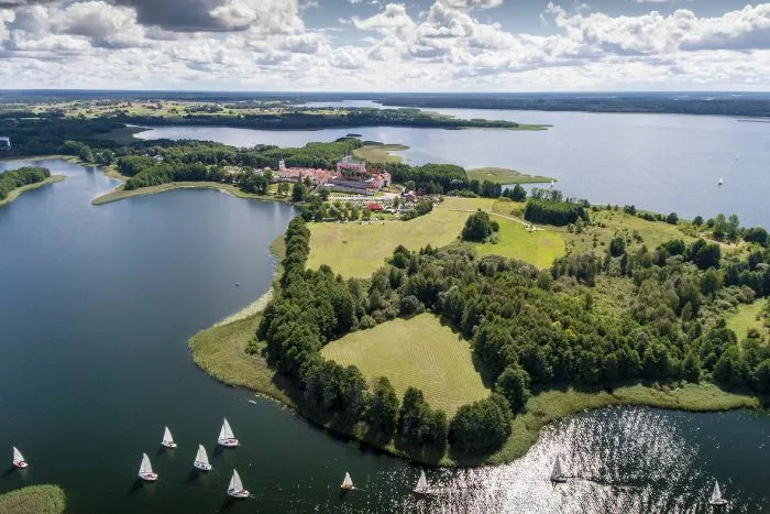 Widok na jezioro Wigry